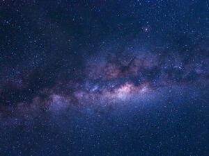 Space and stars. The Milky way.