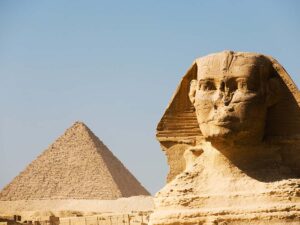 The Sphinx with Menkaure